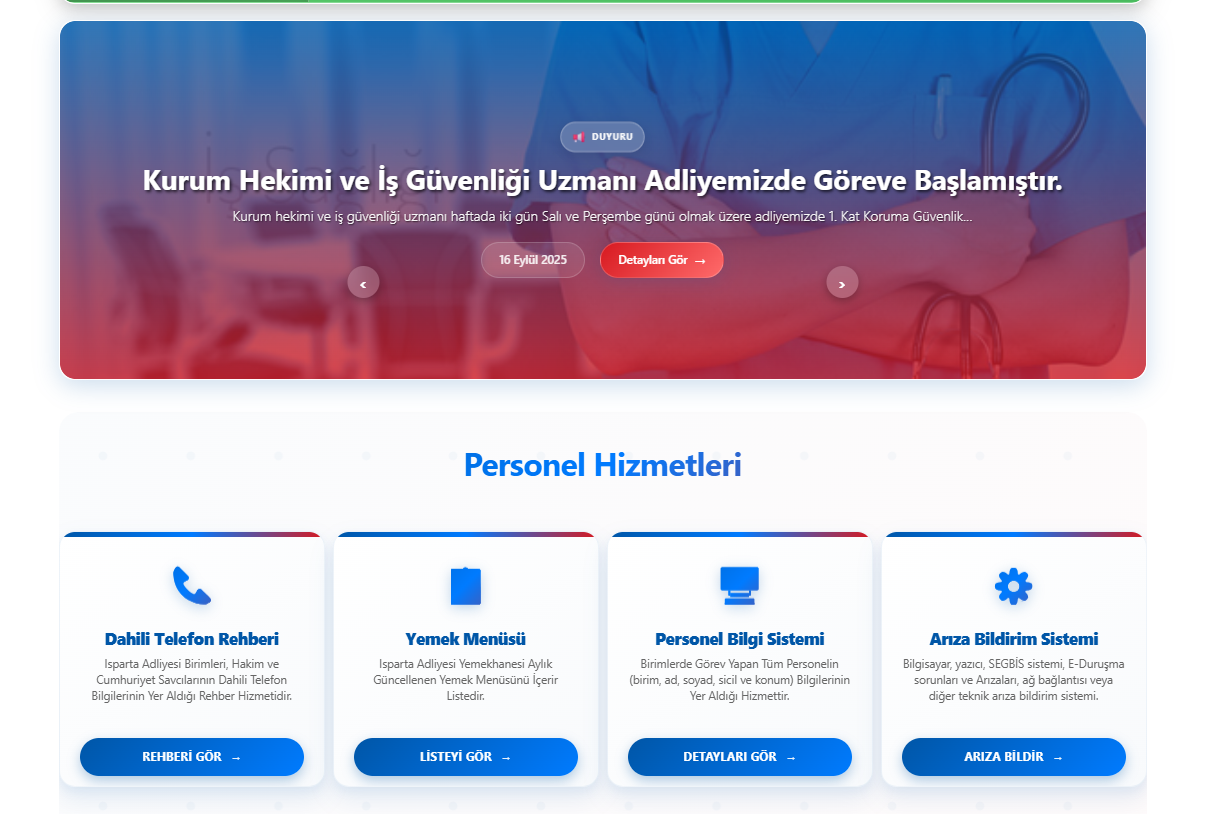 Kurumsal Personel Web Portal Hizmetleri